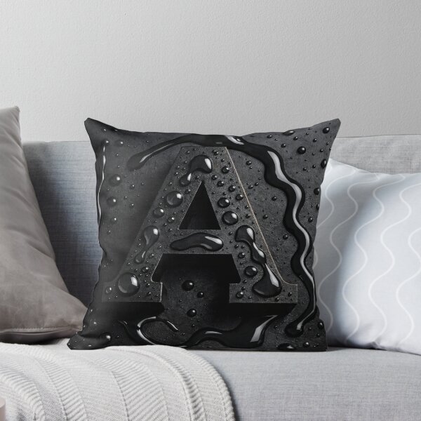 Item preview, Black Letter A Monogram Art Print | Dark Minimal Typography Wall Decor designed and sold by Kaleidoscope Print.