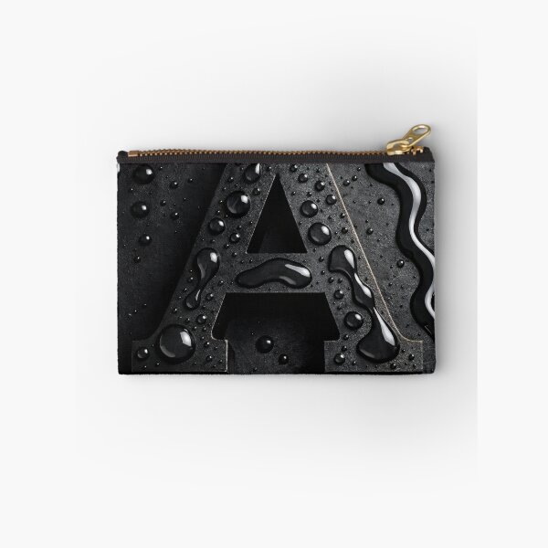 Item preview, Black Letter A Monogram Art Print | Dark Minimal Typography Wall Decor designed and sold by Kaleidoscope Print.