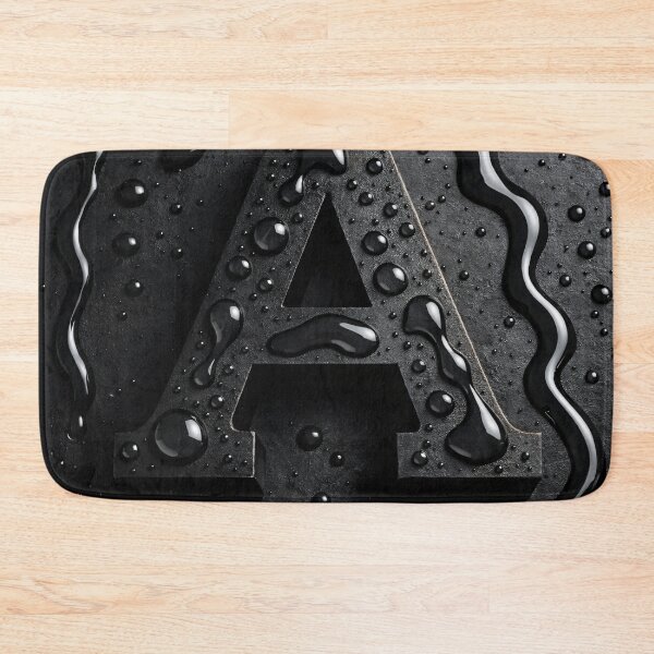 Item preview, Black Letter A Monogram Art Print | Dark Minimal Typography Wall Decor designed and sold by Kaleidoscope Print.
