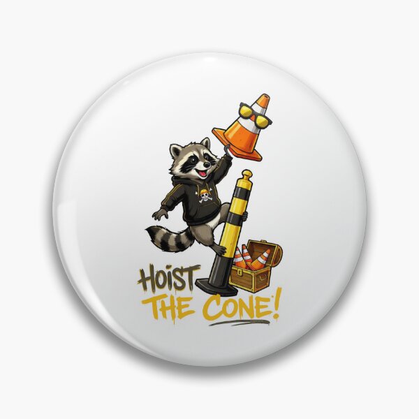 Item preview, Hoist The Cone Raccoon designed and sold by marnisa.