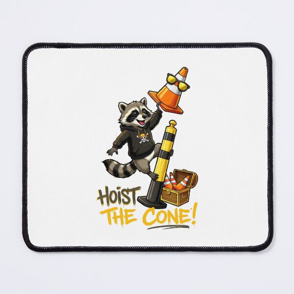 Item preview, Hoist The Cone Raccoon designed and sold by marnisa.