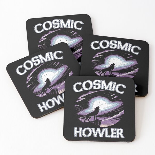 Item preview, Cosmic Howler Wolf Galaxy Space Howling Moon designed and sold by Jt41.