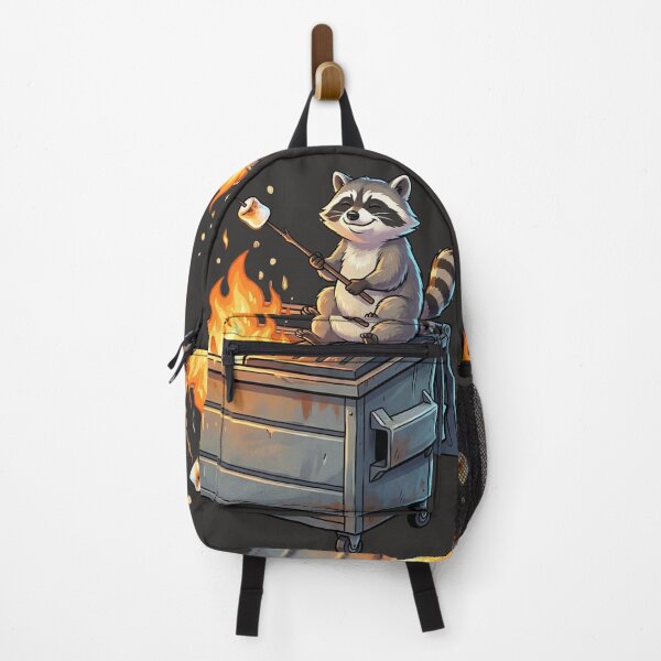 Item preview, Dumpster Fire Raccoon Sticker Funny Unbothered Chaos Humor Relatable Meme Sarcastic Gift Raccoon Art designed and sold by Kierra & Co..