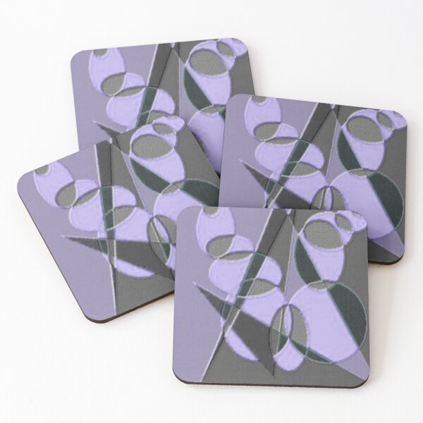 Item preview, fractured orbits hue white colorful geometric abstract design designed and sold by SmashingDeals.