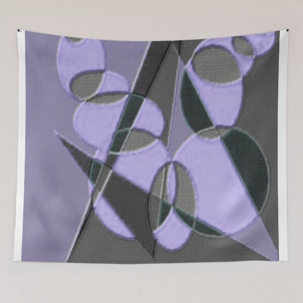 Item preview, fractured orbits hue white colorful geometric abstract design designed and sold by SmashingDeals.