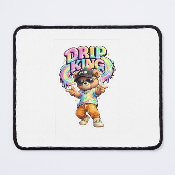Item preview, Drip King Teddy – Kawaii Streetwear Bear Sticker ?? designed and sold by SparkVault.