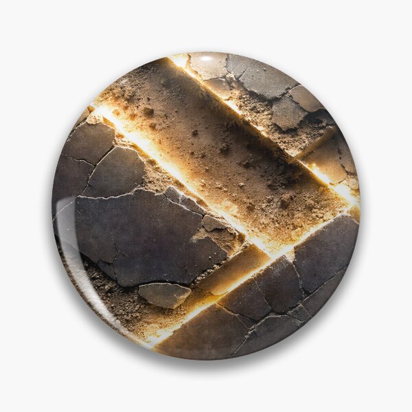 Item preview, Cracked Stone with Golden Light | Dramatic Abstract Texture Wall Art Print designed and sold by Kaleidoscope Print.
