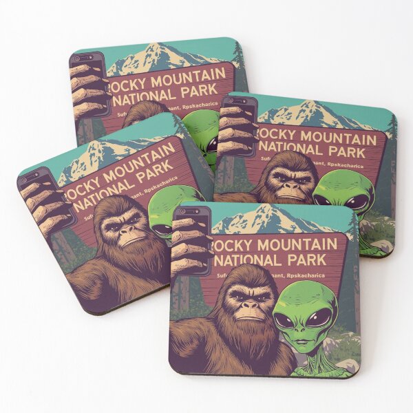 Item preview, Bigfoot & Alien Travel - Rocky Mountain National Park  designed and sold by 3D SONS SUPPLY.