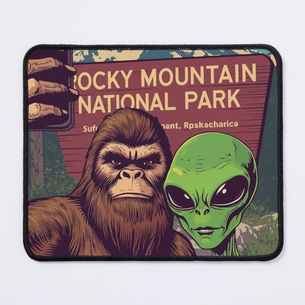 Item preview, Bigfoot & Alien Travel - Rocky Mountain National Park  designed and sold by 3D SONS SUPPLY.