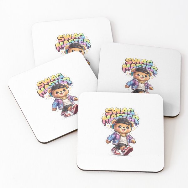 Item preview, Swag Master Teddy – Kawaii Drip Bear Streetwear Sticker ??? designed and sold by SparkVault.