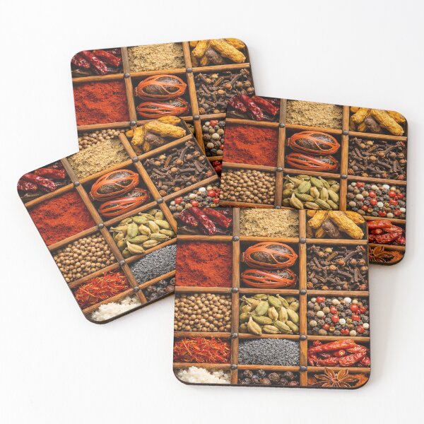 Item preview, Exotic Spice Box Art Print | Colorful Culinary Kitchen Still Life Decor designed and sold by Kaleidoscope Print.