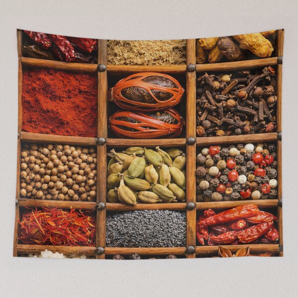 Item preview, Exotic Spice Box Art Print | Colorful Culinary Kitchen Still Life Decor designed and sold by Kaleidoscope Print.