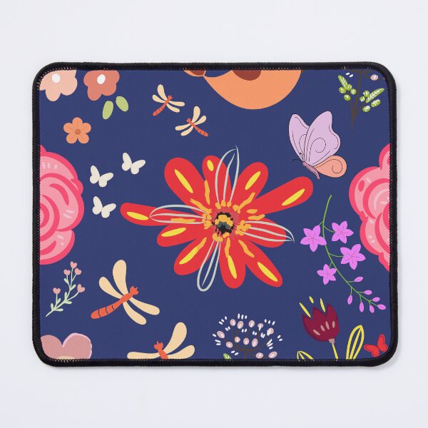 Item preview, Midnight Garden Hardcover Journal | Whimsical Bird & Dragonfly Floral Notebook designed and sold by FestivityFinds.