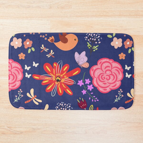 Item preview, Midnight Garden Hardcover Journal | Whimsical Bird & Dragonfly Floral Notebook designed and sold by FestivityFinds.
