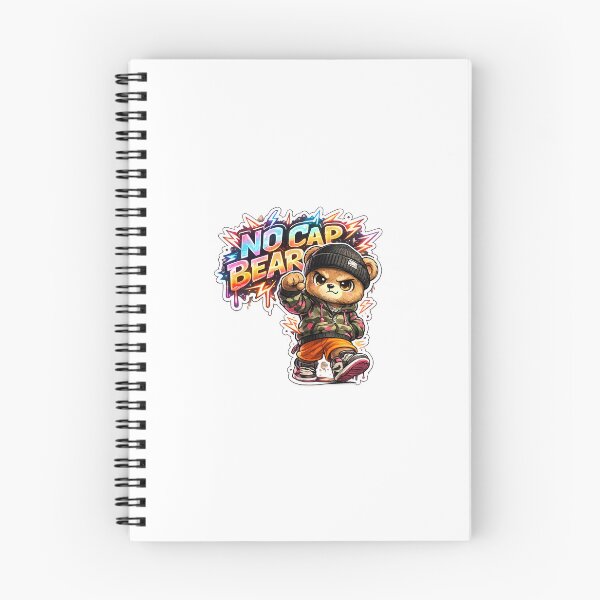 Item preview, NO CAP BEAR – Tough Swag Teddy Bear Streetwear Design | Urban Cartoon Hype Sticker designed and sold by SparkVault.
