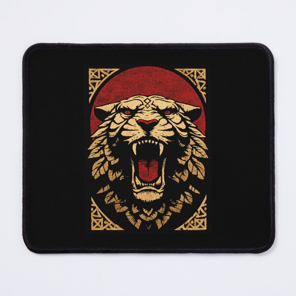 Item preview, Gorgeous tribal tiger Red sun, black and gold 127sm designed and sold by 127sm.