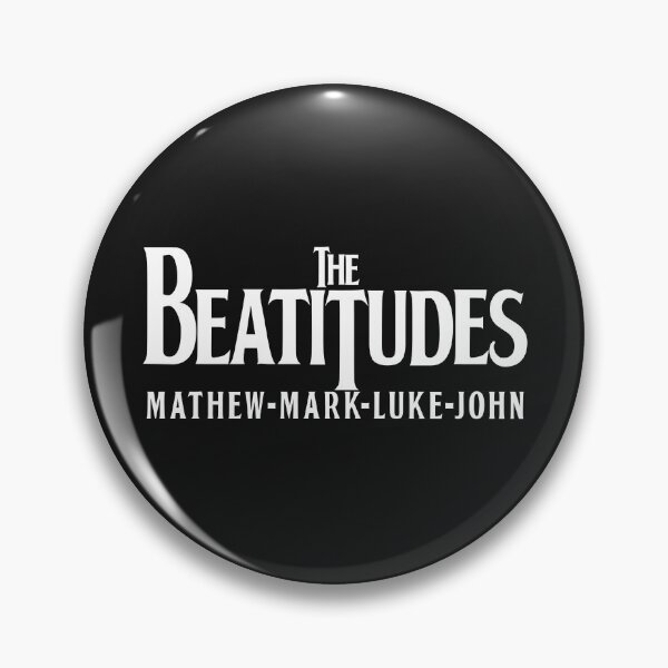 Item preview, The Beatitudes logo with the fab four in white designed and sold by ApitiusMandos.