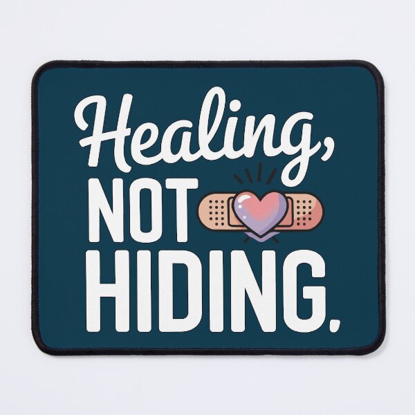 Item preview, Healing Not Hiding – Mental Health Awareness & Trauma Recovery designed and sold by ُEldalal-Design.