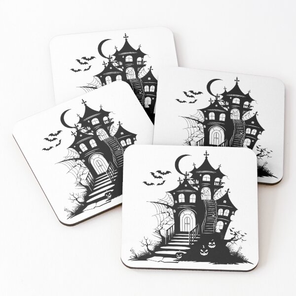 Item preview, Gothic Haunted House Halloween Silhouette designed and sold by inkoutninja.