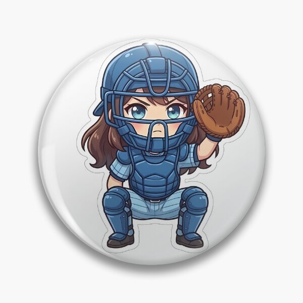 Item preview, Chibi Baseball 2026 Edition - Catcher Squat designed and sold by Chibi-Planet.