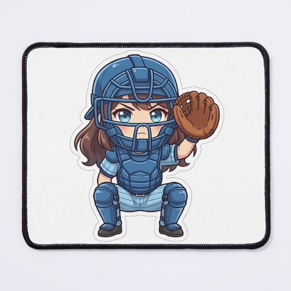 Item preview, Chibi Baseball 2026 Edition - Catcher Squat designed and sold by Chibi-Planet.