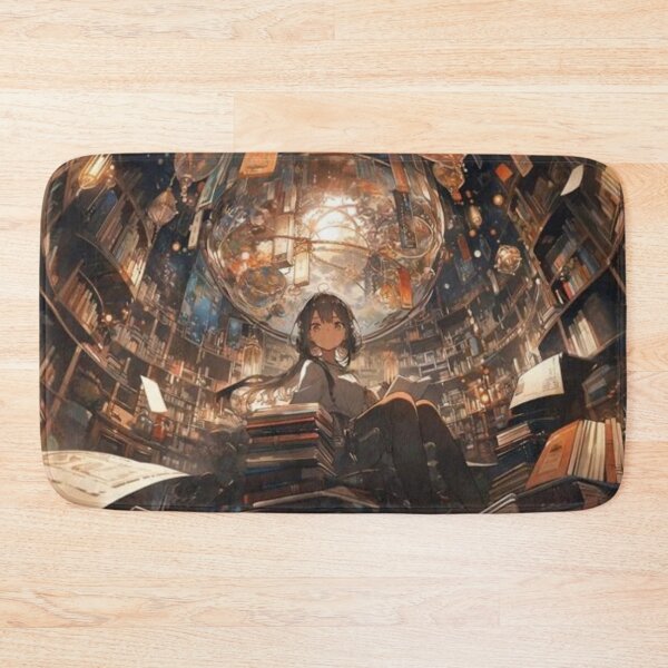 Item preview, Magical Book Universe – Anime Girl in Dreamy Library designed and sold by EchoWave11.