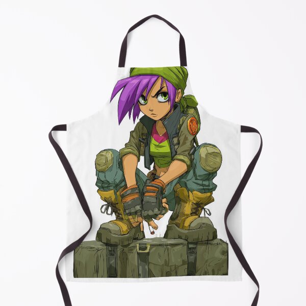 Item preview, Purple Haired Anime Girl on Green Boxes designed and sold by Piotrek0001.