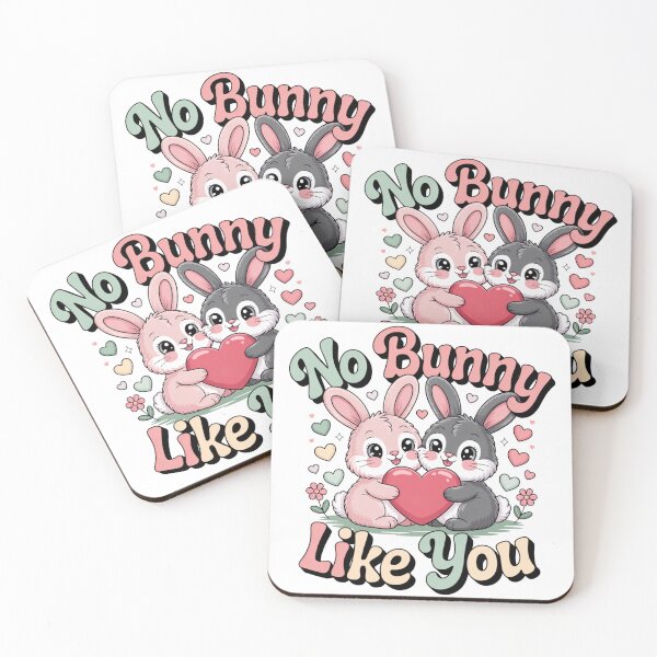 Item preview, No Bunny Like You | Cute Bunny Couple Holding Heart designed and sold by Shanker-studio.