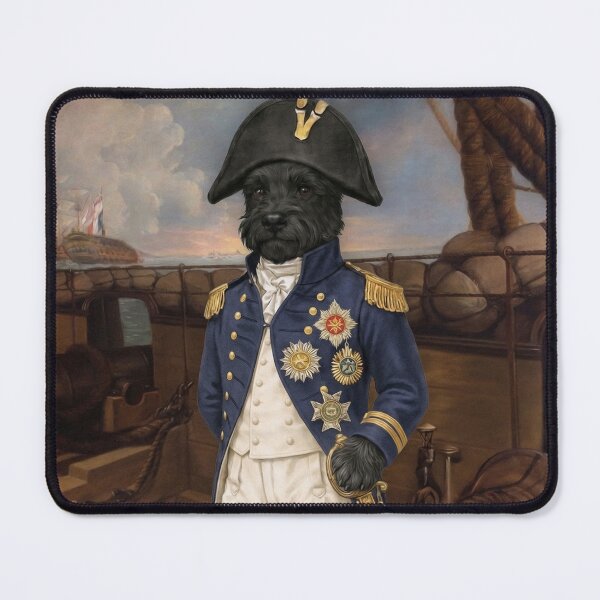 Item preview, Scottie Dog Admiral on Historic Warship Deck designed and sold by CJChronicles.