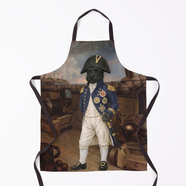 Item preview, Scottie Dog Admiral on Historic Warship Deck designed and sold by CJChronicles.