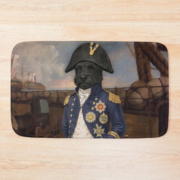 Item preview, Scottie Dog Admiral on Historic Warship Deck designed and sold by CJChronicles.
