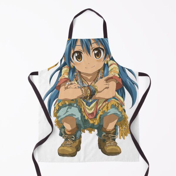 Item preview, Blue Haired Anime Girl in Orange Vest designed and sold by Piotrek0001.
