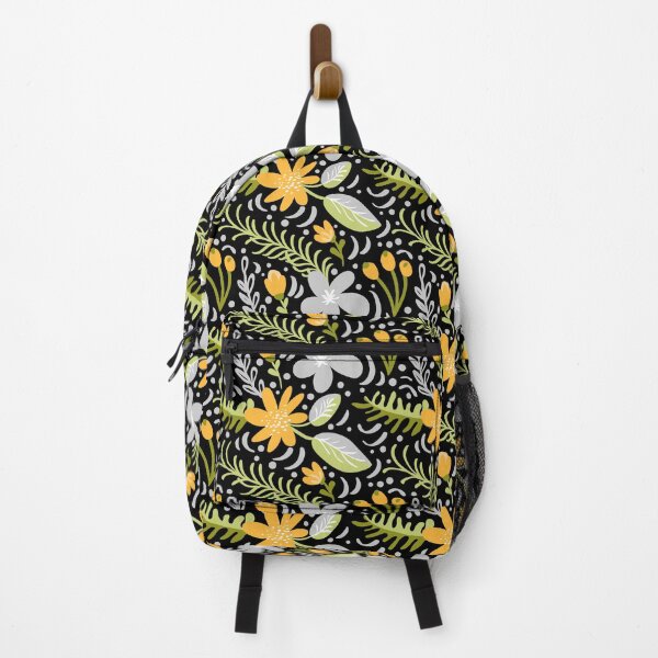 Item preview, Yellow Botanical Wildflower Folk Art Throw Pillow designed and sold by FestivityFinds.