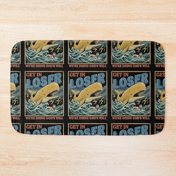 Item preview, Get In Loser We're Doing God's Will Funny Sea Monster designed and sold by graphixpolash.
