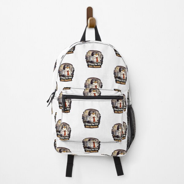 Item preview, I Dress for the Job I Resent Penguin Sticker designed and sold by Gentlestate.