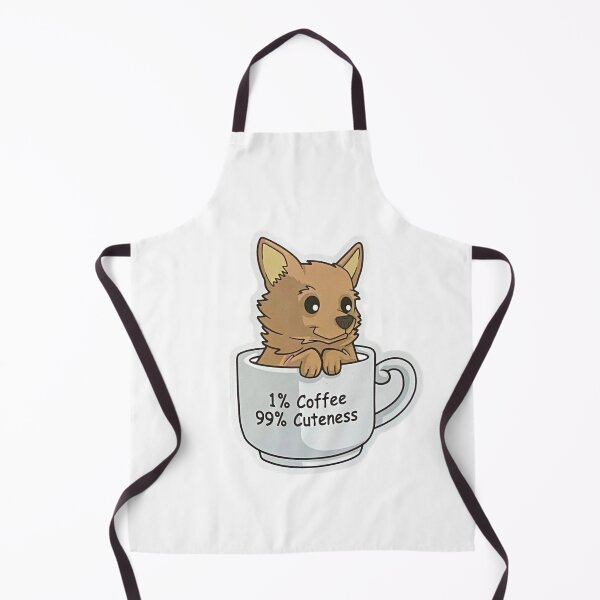 Item preview, Cute Dog Coffee Lover 1% Coffee 99% Cuteness Funny Puppy Mug Design designed and sold by ZYNORAworld.