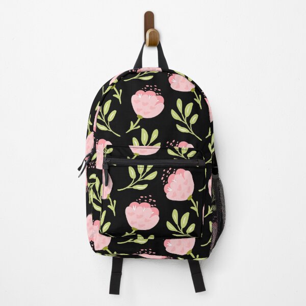 Item preview, Pink Peony Heart Floral Pattern Canvas Tote Bag designed and sold by FestivityFinds.