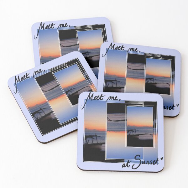 Item preview, BOAT AND LAYERS OF SUNSET AT THE BEACH designed and sold by AmiAmiWave.