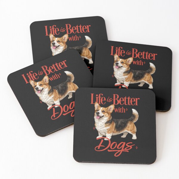Item preview, LIFE IS BETTER - CORGI | Pets and Dogs lovers for Men and Women t-shirt designed and sold by panchiTWO.