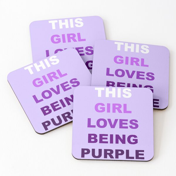 Item preview, This Girl Loves Being Purple designed and sold by Aesthetic Crew.