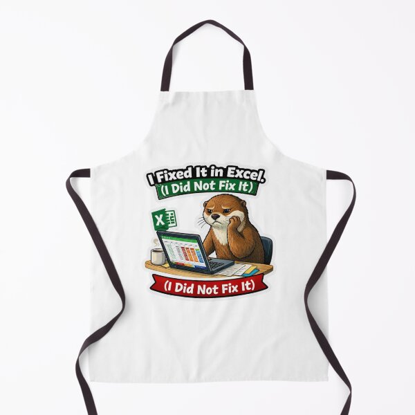 Item preview, I Fixed It in Excel I Did Not Fix It Otter Sticker designed and sold by Gentlestate.