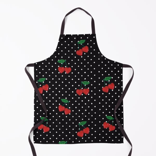 Item preview, Cherries on Black designed and sold by ChaosAndLace.