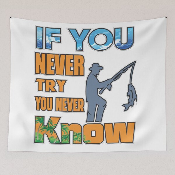 Item preview, If you never try you never know-Unisex T-shirt, distinctive design and tailored for everyone designed and sold by RJRDesignStore1.
