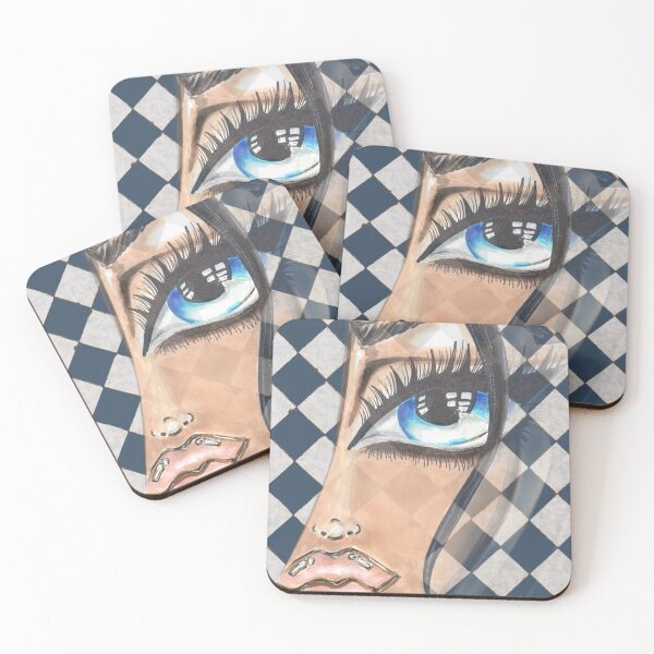 Item preview, Crystal Blue Eye Candy Girl ~Checkers designed and sold by Art By  FRANchessca.
