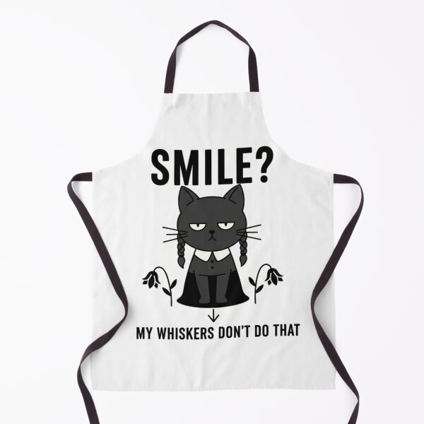 Item preview, Wednesday Cat I Don’t Smile – My whiskers don't do that designed and sold by Mojibebe.
