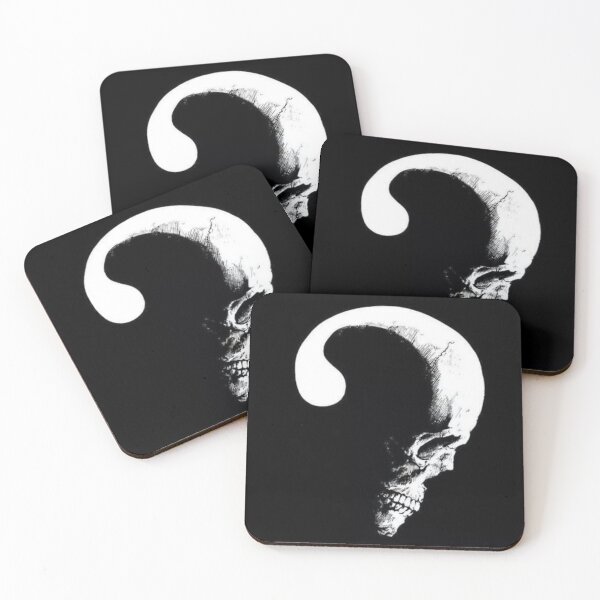 Item preview, The Question of Mortality – Negative Space Skull Art designed and sold by UrbanCanvas 111.