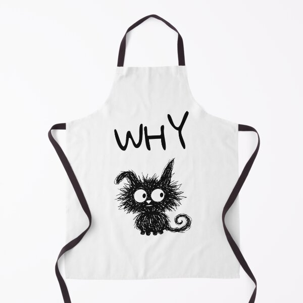Item preview, Funny Black Cat – Why Mood | Doodle Cat Meme designed and sold by moodiecatshop.