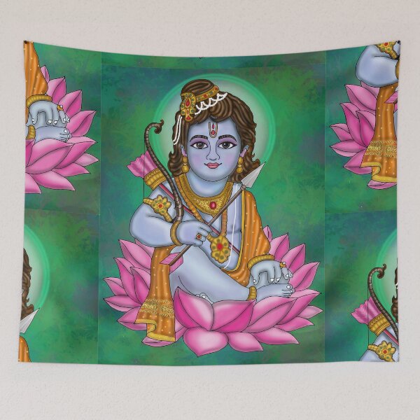 Item preview, Bal Rama Divine Illustration – Cute Hindu God Childhood Art designed and sold by Harshit_Digital_Arts.