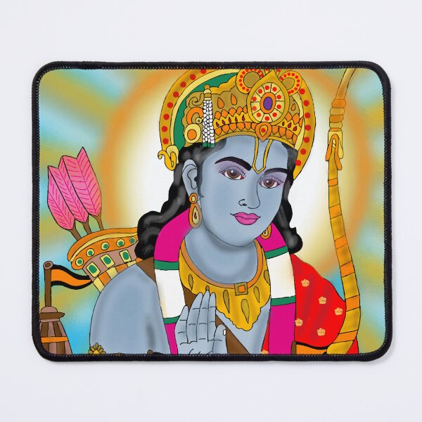 Item preview, Rama Divine Artwork – Hindu Epic Hero Spiritual Illustration designed and sold by Harshit_Digital_Arts.