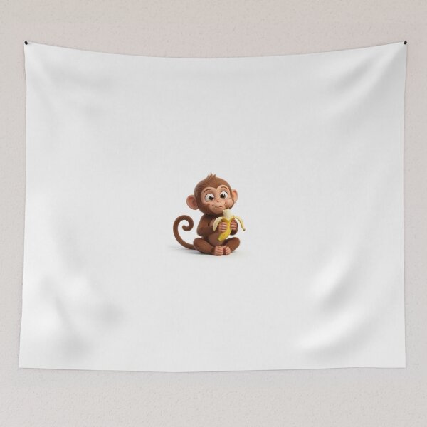 Item preview, Coco Monkey Banana Funny Kids Art designed and sold by FarisFunStore.